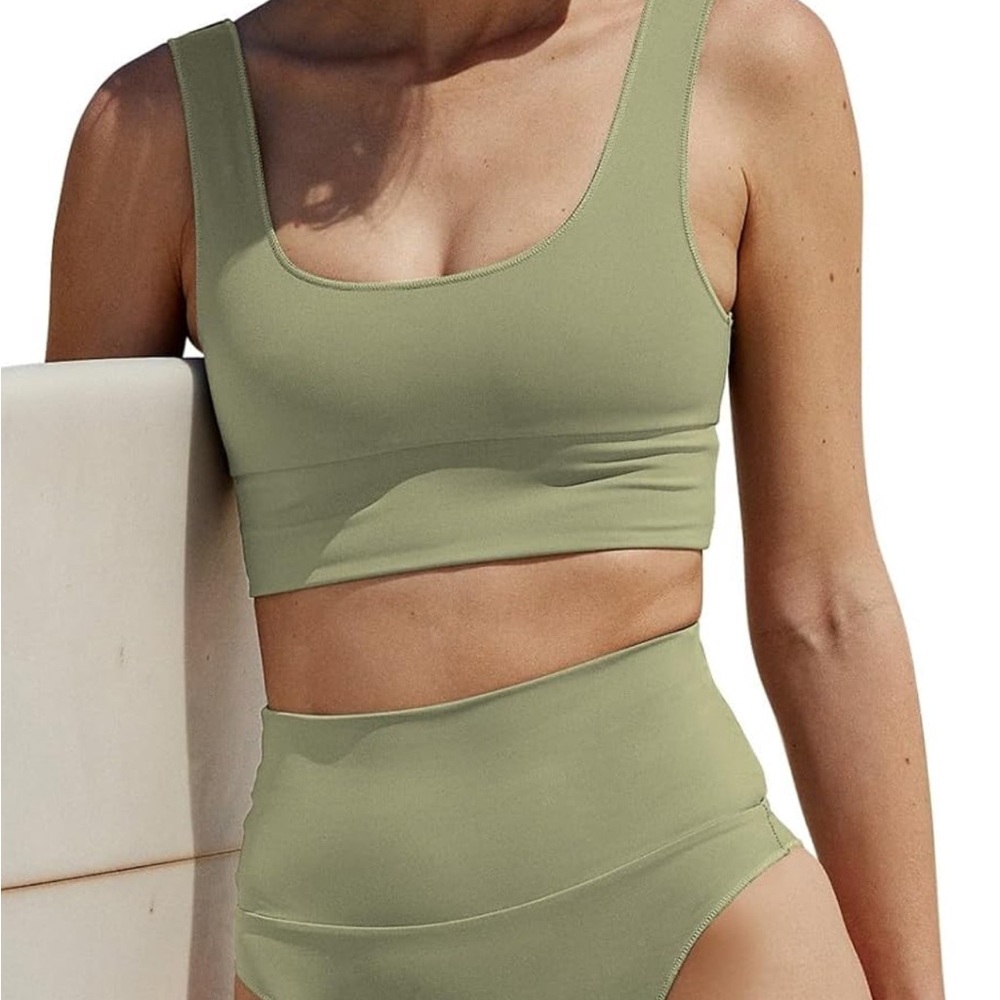 Olive Green Bikini Set